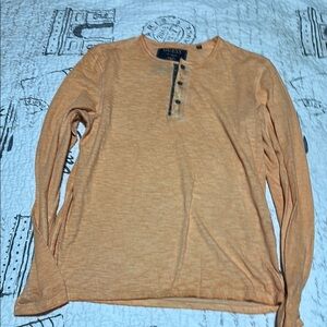 Guess Burnt Orange Henley Top